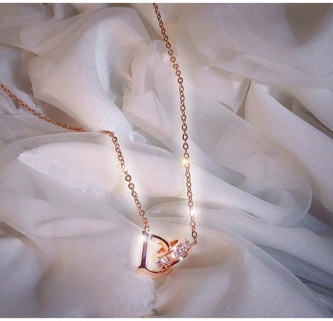 앨오앤지 쉽게 변색없는 D자형 목걸이J101 귀걸이J201