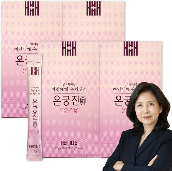 김소형 원장 여성건강 달임진액 온궁진 스틱 당귀차 쑥차 익모초, 120개, 15g