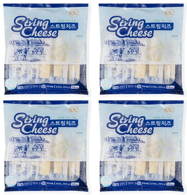 이스트밸리 스트링치즈 20g x 10개입 4팩, 200g, 4개