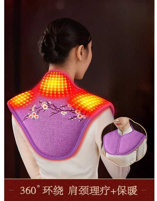 어깨찜질기 어버이날 선물 근적외선 오십견 어깨 찜질 온열 회전근개 승모근, 상세페이지 참고, 온찜질+선물상자+쑥+3단계
