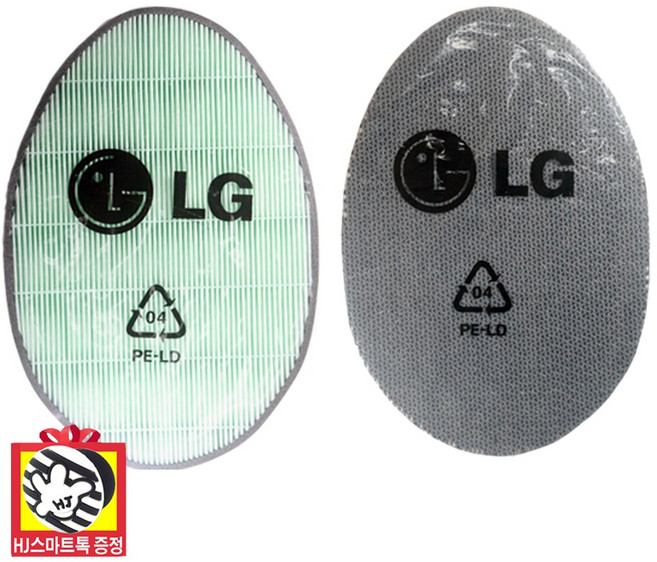 [LG전자 정품] 공기청정기 퓨리케어 AS111WEW 교체 초미세먼지필터+탈취필터(HJ스마트톡 증정), 1개