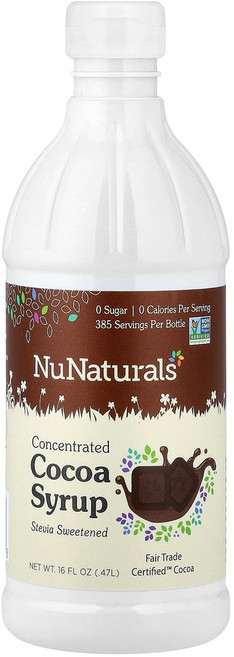 뉴네츄럴 농축 코코아 시럽 스테비아 감미료 0.47l(16fl oz), 470ml, 1개
