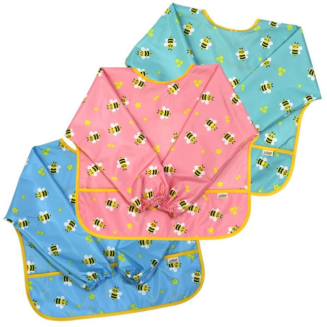 유아동 방수 미술 가운 긴팔 앞치마-꿀벌 hib*7280NR