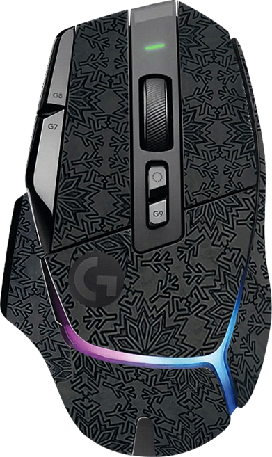 로지텍 G502 X/X Plus 호환 논슬립 풀커버 그립스티커, 스노우블랙, Logitech G502 X / X Plus