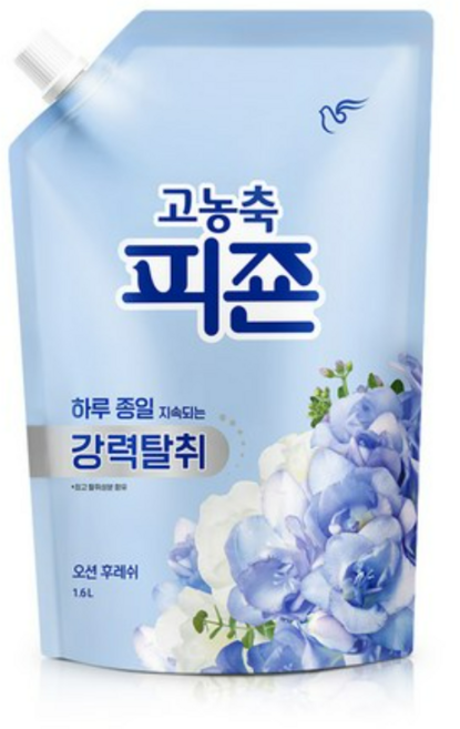 고농축 피죤 섬유유연제 오션후레쉬 리필 1.6L X 8개(1박스), 8개