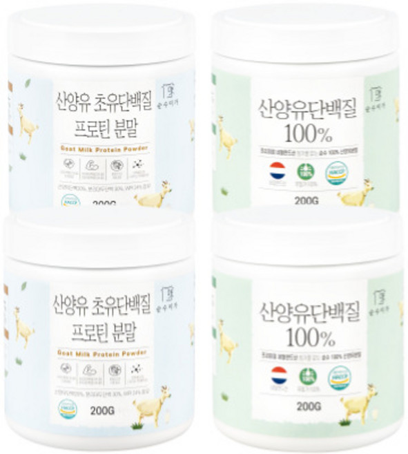 순수미가 멀티산양유 + 100% 산양유 선물세트 1호, 200g, 1개
