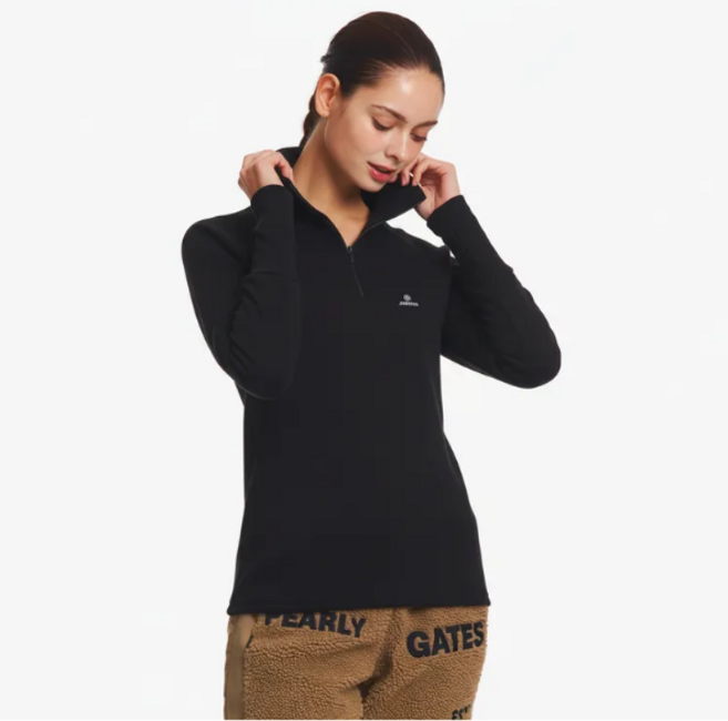 윈터목폴라 반지퍼형 방한 목티