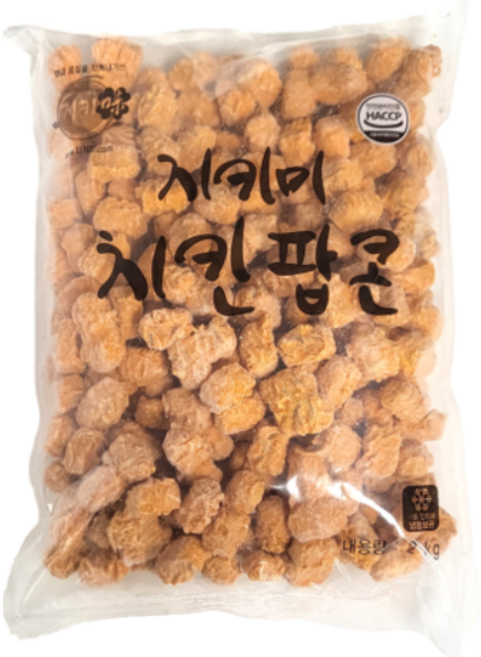 [지키미] 팝콘치킨/2kg_식자재쇼핑몰_푸드왕, 2kg, 5개