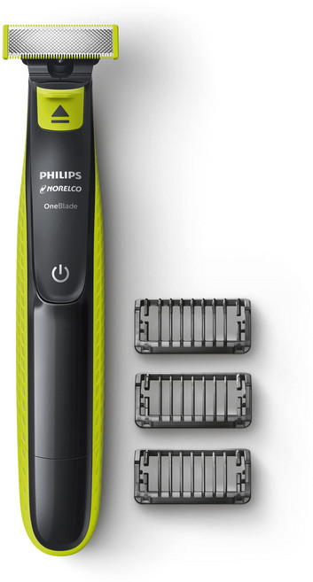 필립스 OneBlade 전기면도기 세트, 원블레이드 페이스 전기면도기 QP2520, 블랙 라임