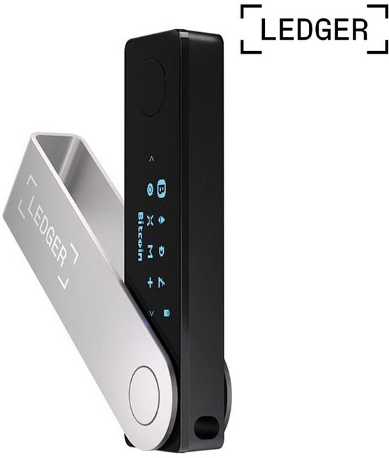 Ledger Nano X 나노 렛저 암호화폐 하드웨어 지갑 Hardware Wallet Bluetooth Onyx Black 완전 새것 정품 밀봉, 1개