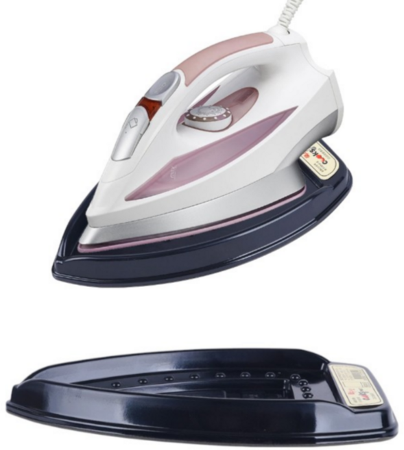 국산 다리미 받침대 눌어붙음 방지 뜨거운 다리미 받침 거치대, 블랙(검은색)