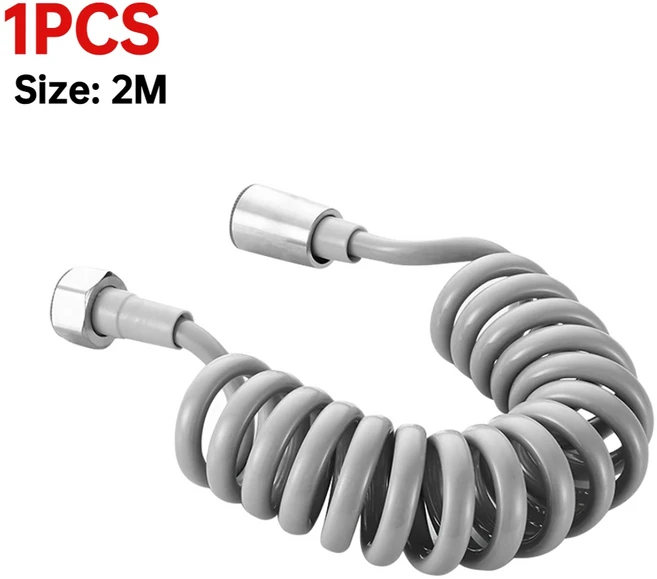 유연한 용수철 샤워헤드 호스 튜브 플라스틱 물 변기 비데 분무기 전화선 소프트 욕실 액세서리 2 m 3, 13 1PCS 2M