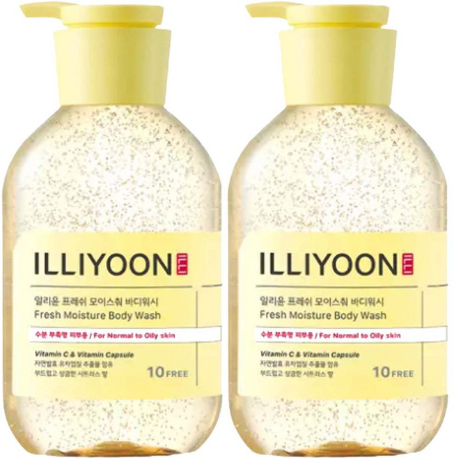 [일리윤] 프레쉬 모이스춰 바디워시 500ml, 2개
