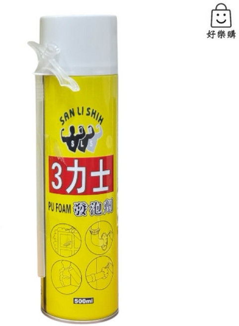 3力士 PU FOAM 發泡填縫劑 DIY發泡劑 500ml, 1個, DIY發泡劑  500ml