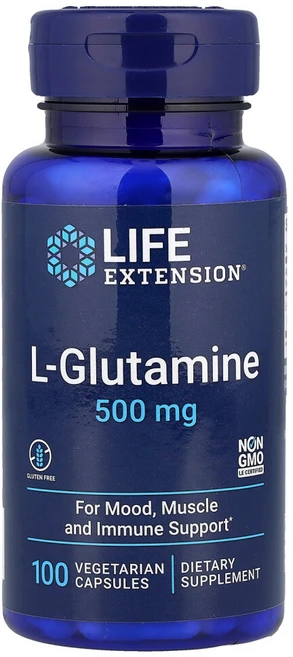 라이프익스텐션 L-글루타민 500mg 100캡슐, 100정, 1개 - 쿠팡