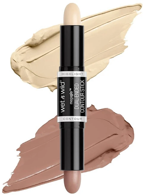 Wet n wild MegaGlo 'n' Wild 듀얼 엔드 컨투어 스틱 라이트 미디엄, 라이트/미디엄, 1개 - 쿠팡