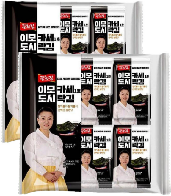 이모카세 도시락김 참기름 들기름김, 24개, 4g