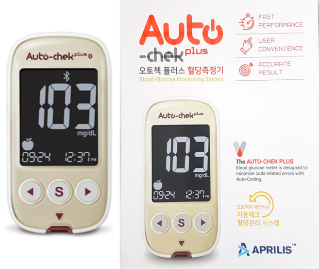 오토첵 플러스 혈당측정기 세트, GM01RAA, 4세트