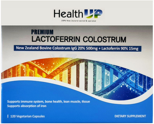 헬스업 락토페린 콜로스트럼 뉴질랜드 초유단백질 120캡슐, 120정, 1개