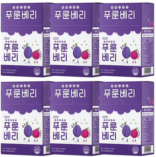 바로바디 푸룬베리 30포 1개월플랜 푸룬주스 식이섬유 푸룬쥬스 크랜베리 스틱 임산부 선물, 10ml, 180개
