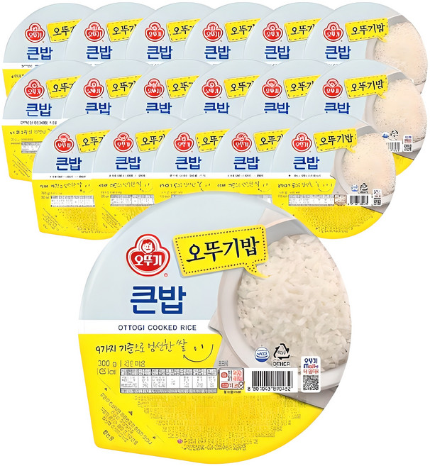 오뚜기 맛있는 큰밥, 300g, 18개