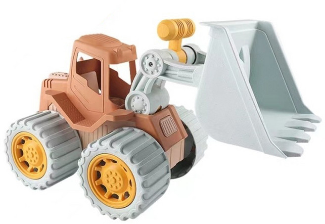 BYJ 兒童沙灘玩具套裝 玩沙工具 挖沙玩具, 麥稈大號挖土機, 100g, 1個