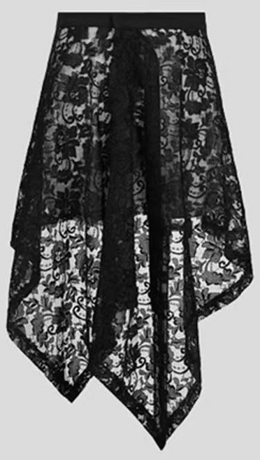 레깅스와 힙 커버를 겹쳐 입는 블랙 레이스 자수 망사 스커트 비치 커버 스커트 여성용 다용도 아우터 스커트