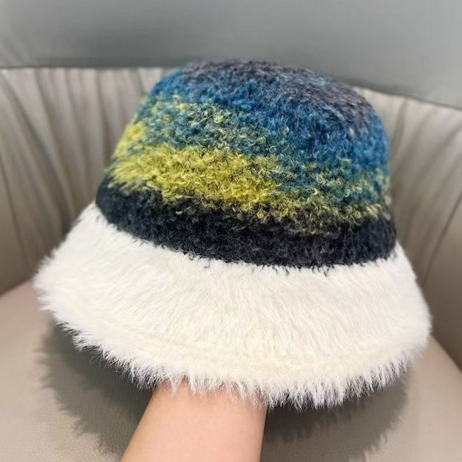 상류 지역 방한 레인보우 패션 여성 벙거지 모자