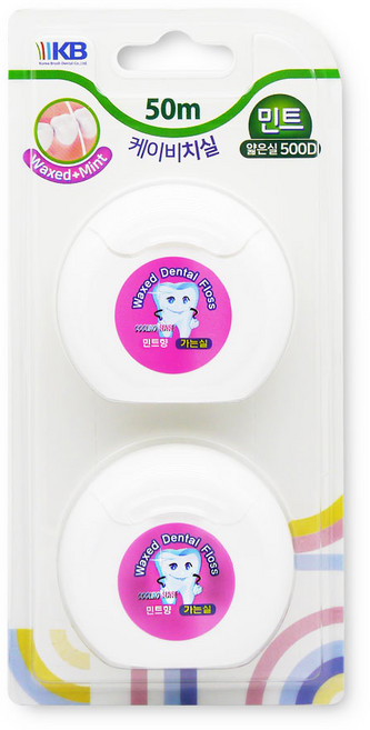 쿨링센스 KB 치실 얇은실 민트향 2p 1개, 2개입