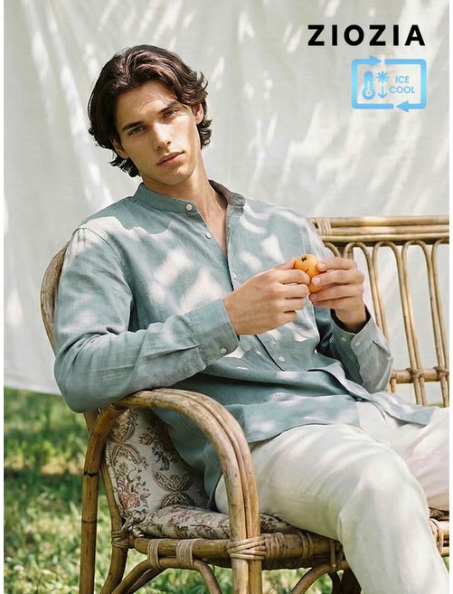 [지오지아]원더쿨 베이직 캐주얼 셔츠 A (ABB2WC1101_A)