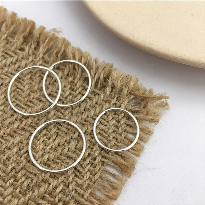 여성 써지컬 얇은 심플 링반지 3종세트