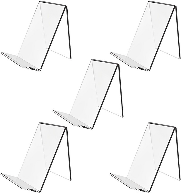 아크릴 투명 스탠드 거치대 진열대 받침대 전시대 경사진열대 디피받침대 책받침대