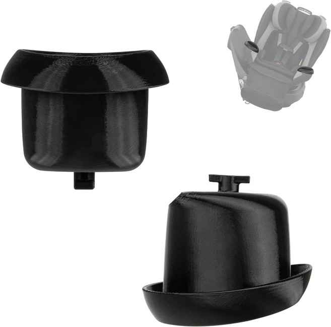 Evenflo Revolve360 회전식 카시트용 교체 컵홀더 2개 세트 좌우대칭형 음료 홀더 내구성 우수 및 간편한 설치, 1없음, 1개