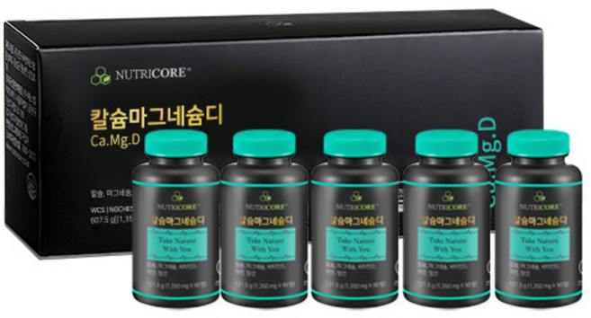 뉴트리코어 칼슘마그네슘D, 450정, 1박스