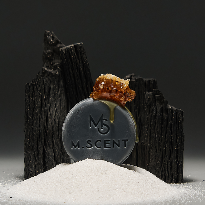 [M.SCENT]엠센트 꿀촉촉 바디&페이스바 천연비누 참숯 올리브오일 비누, 1개, 130g