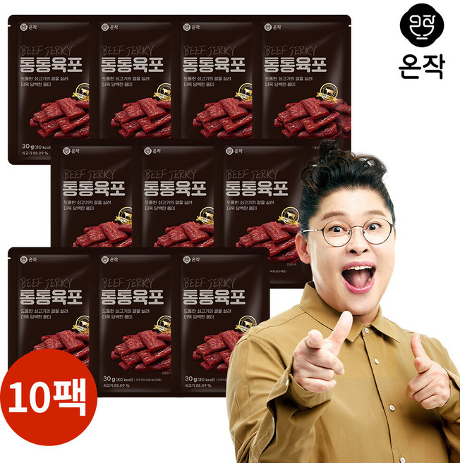 [온작] 이영자 통통육포 30g x 10팩, 10개