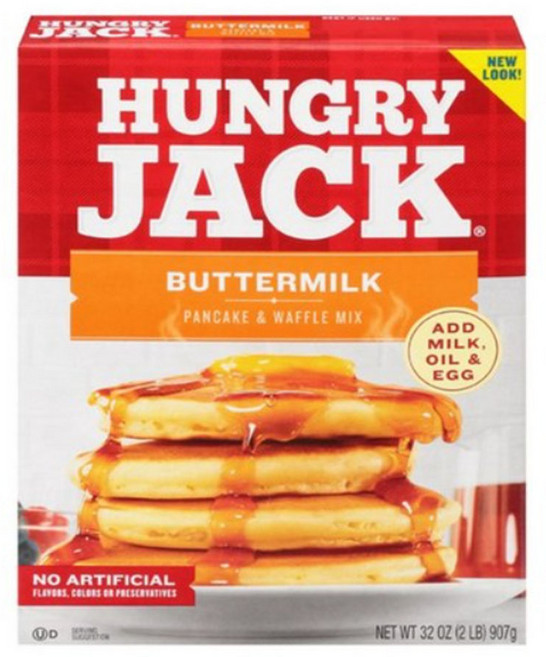 헝그리잭 버터밀크 팬케이크 & 와플 믹스, 907g, 1개