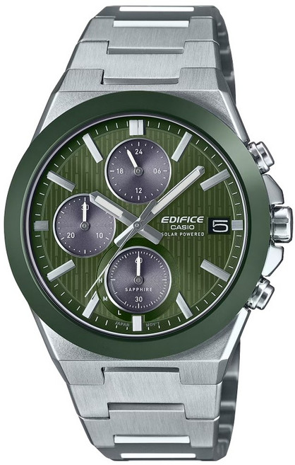 CASIO 卡西歐(EFS-S650D-3A)EDIFICE 陶瓷錶圈 太陽能 碼錶計時 手錶 男錶