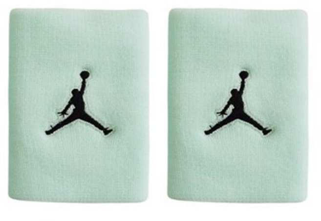 나이키 조던 점프맨 아대 AC4094-321 손목밴드, 민트/블랙, 1세트