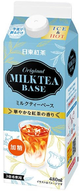480ml 미쓰이 농림 닛토 홍차 오리지널 밀크티 베이스 종이 팩×12개입×(2