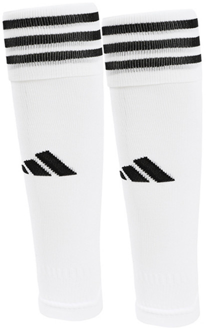아디다스 팀 슬리브 23 축구 튜브 스타킹 화이트-블랙 3S 로고, 상세설명참조, M, 1개