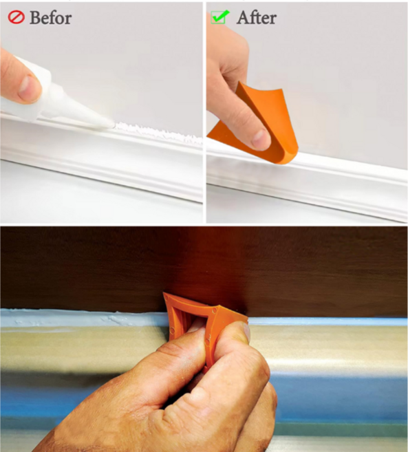 틈새 마감 도구 미장 보수 작업용 실리콘 헤라 골무, 실리콘헤라골무, 1