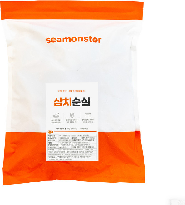 씨몬스터 국내산 삼치순살 1kg 순살 생선 스테이크 이유식 어린이 생선, 10개, 100g