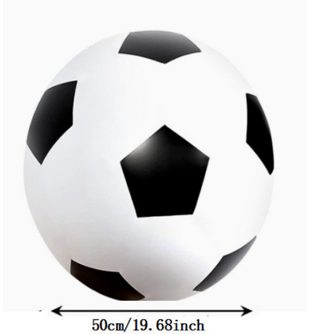 充氣大足球排球 戶外沙灘球 幼兒園遊戲 團建道具, 50CM足球, 1個