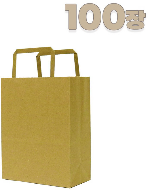 애브리플러스 크라프트 종이쇼핑백 종이가방 10개 50개 100개 200개, 100장
