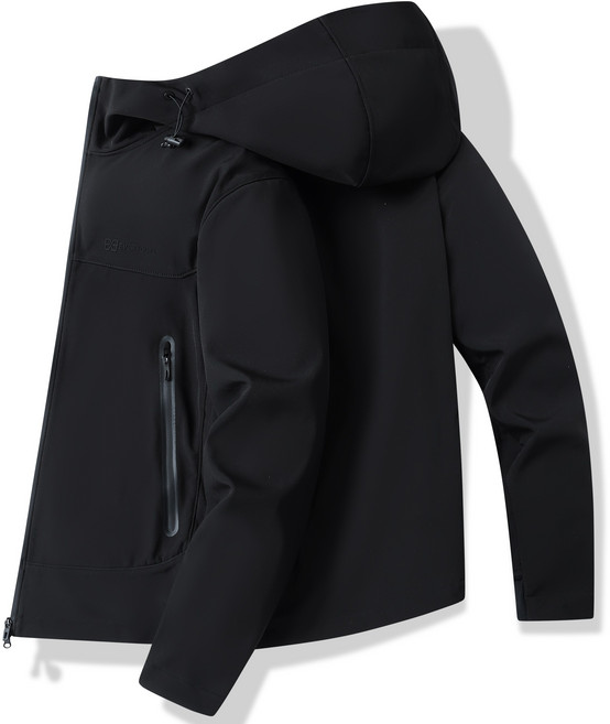 에버유어스 바람막이 남성 기모안감 하이넥 후드집업 자켓 원드브레이커 일상 아웃도어 등산복