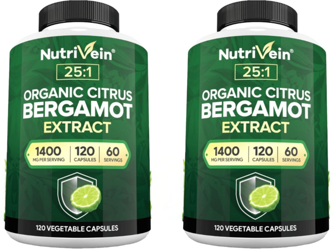 뉴트리베인 베르가못 1400MG 120캡슐 2개, 120정
