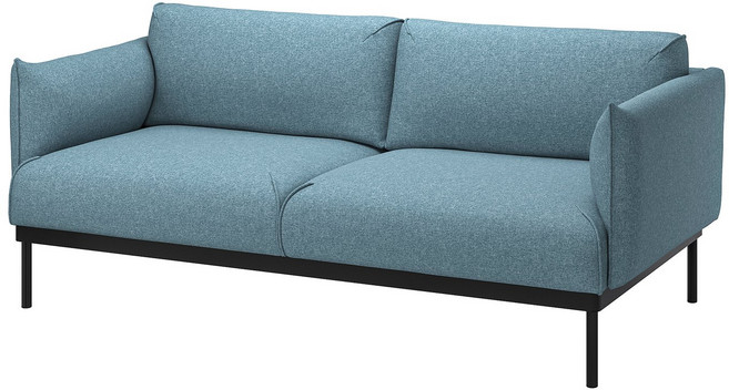 이케아 에플라뤼드 3인용 소파 패브릭 군나레드 라이트블루