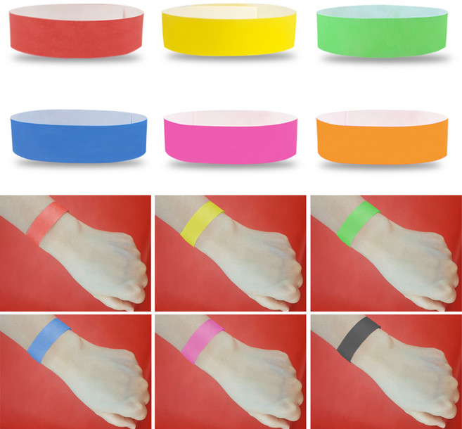 손목 입장팔찌 물놀이 띠지 종이 입장티켓 입장용 행사 방수밴드 10장 택1, 흰색-10장