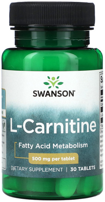 스완슨 l-카르니틴 500mg 30정, 1개